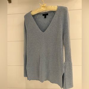J Crew bell arm gray sweater
